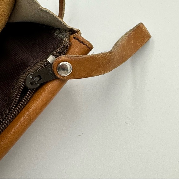 Vintage Mini Bag-Sandalwood cowhide-genuine Leather Purse/crossbody. - Picture 8 of 13